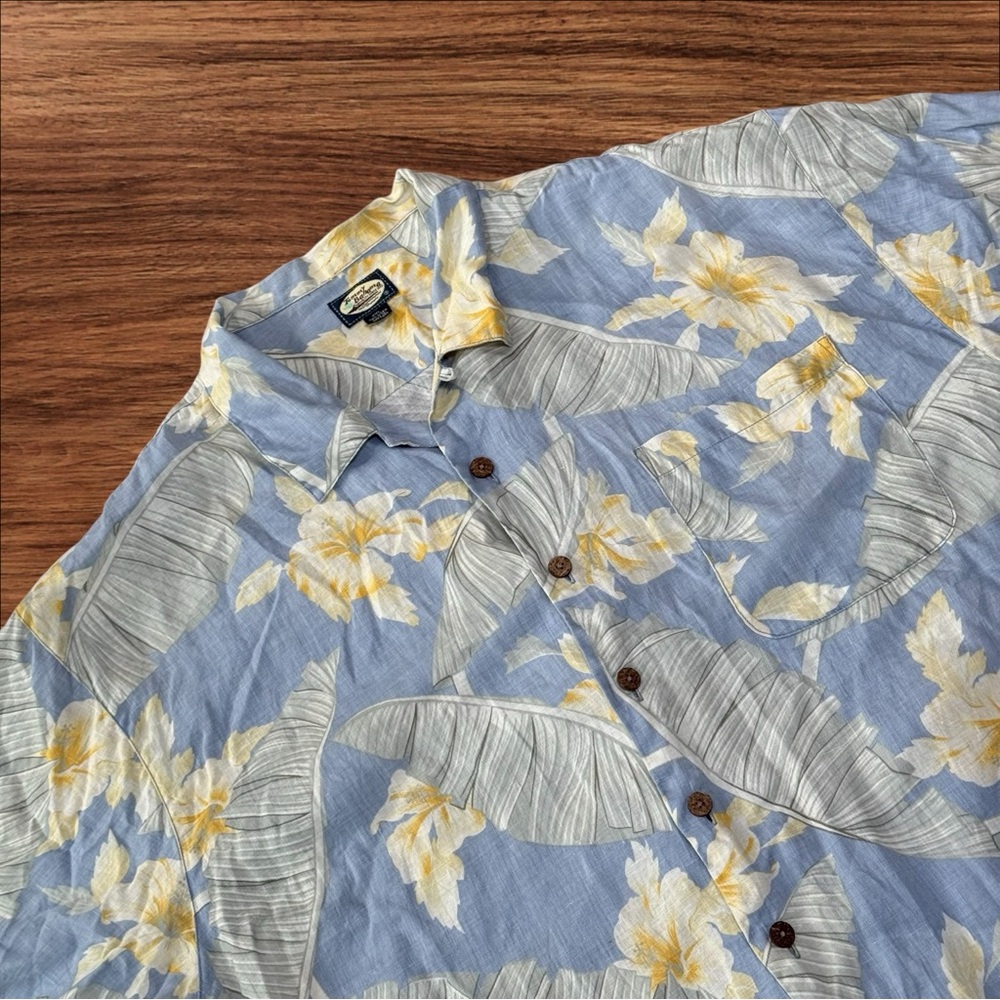 tommy bahama linen short sleeve shirt‎ Xxl Floral Pattern Men’s